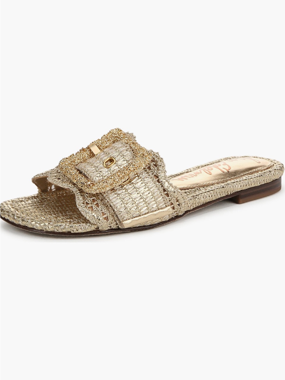 Sam Edelman Gold Bambi Slide Sandals